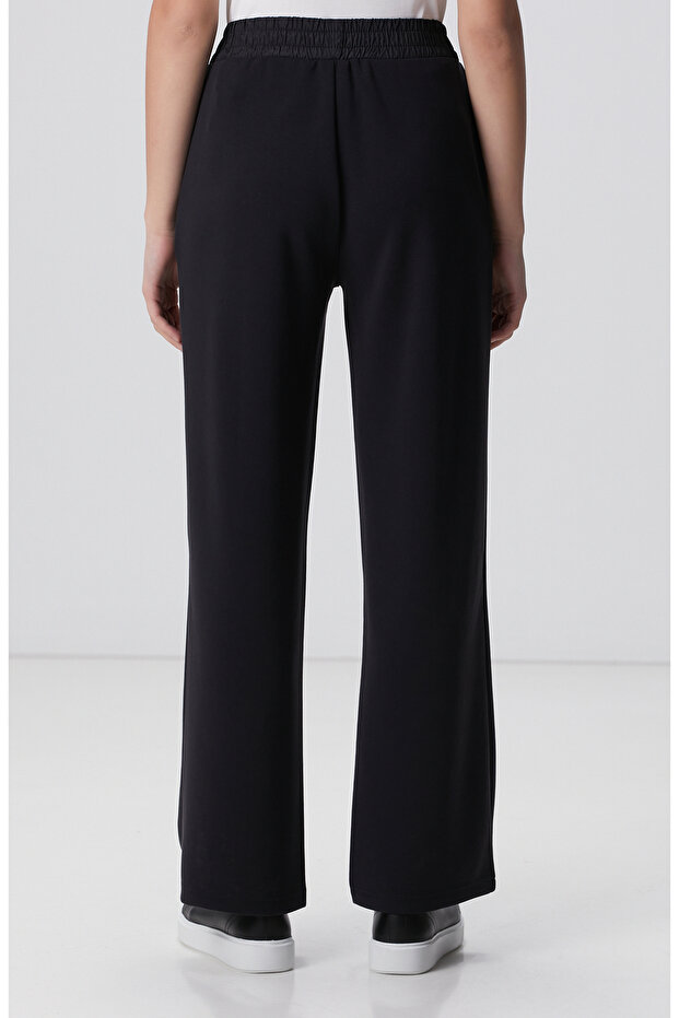 Siyah Modal Karışımlı Eşofman - 4