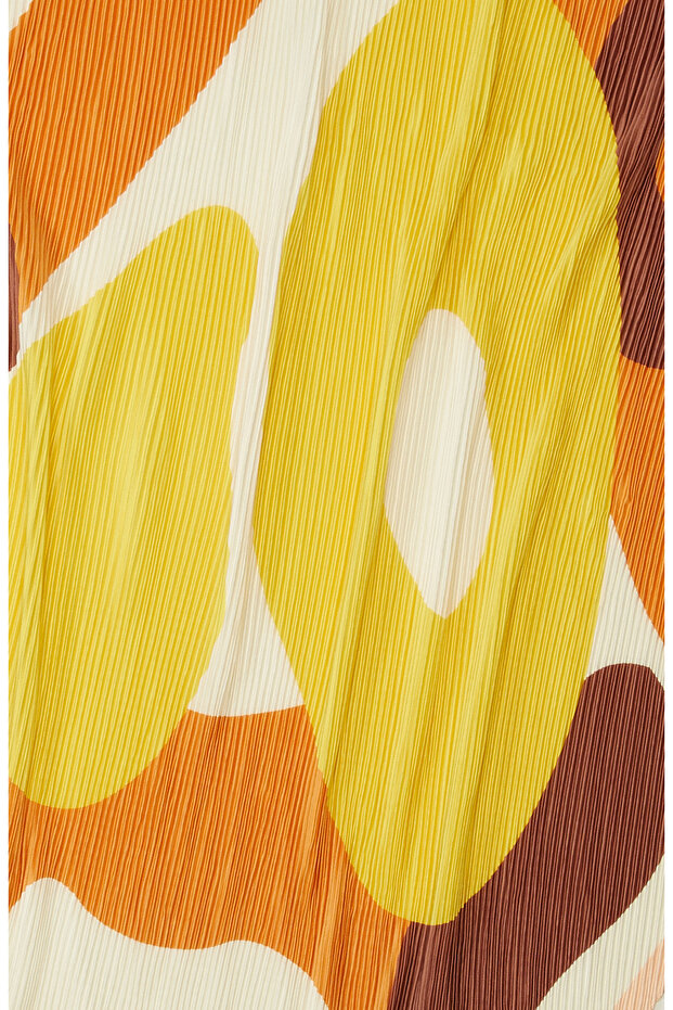 Renkli Pliseli Kadın Fular - 3