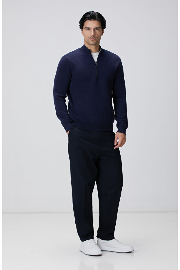 Lacivert Triko Kazak - 3