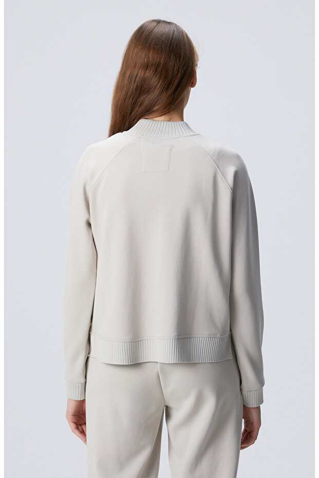 Taş Modal Karışımlı Sweatshirt - 5