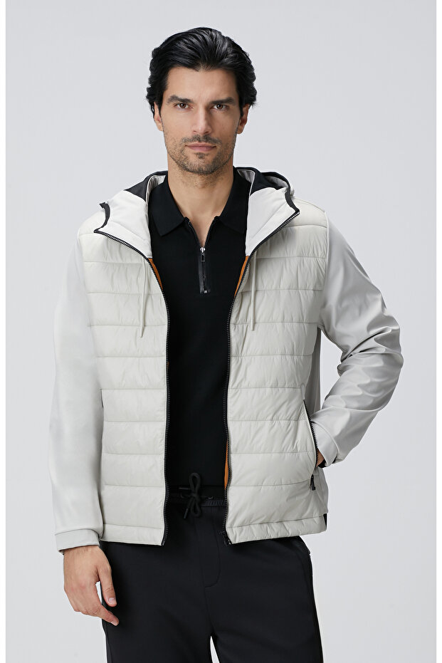 N-Tech Taş Puffer Mont - 1