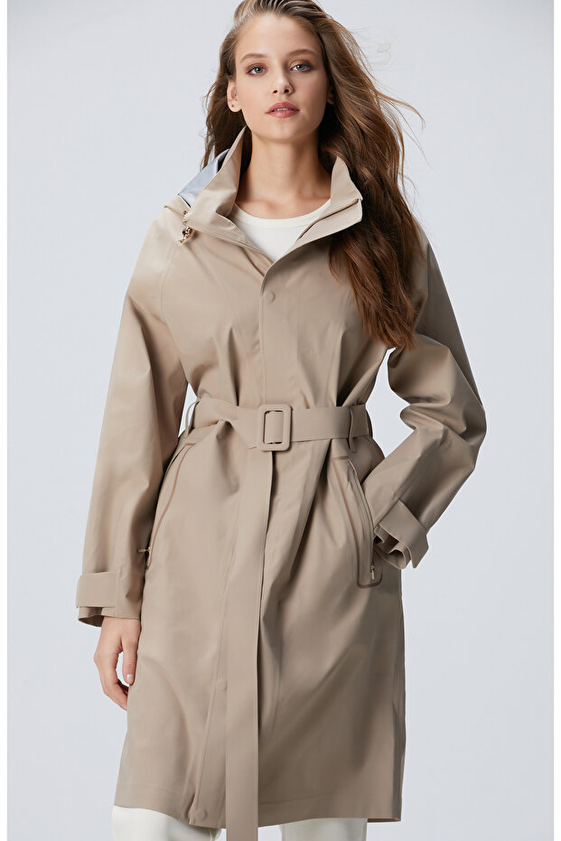 N-Tech Bej Pardösü - 1