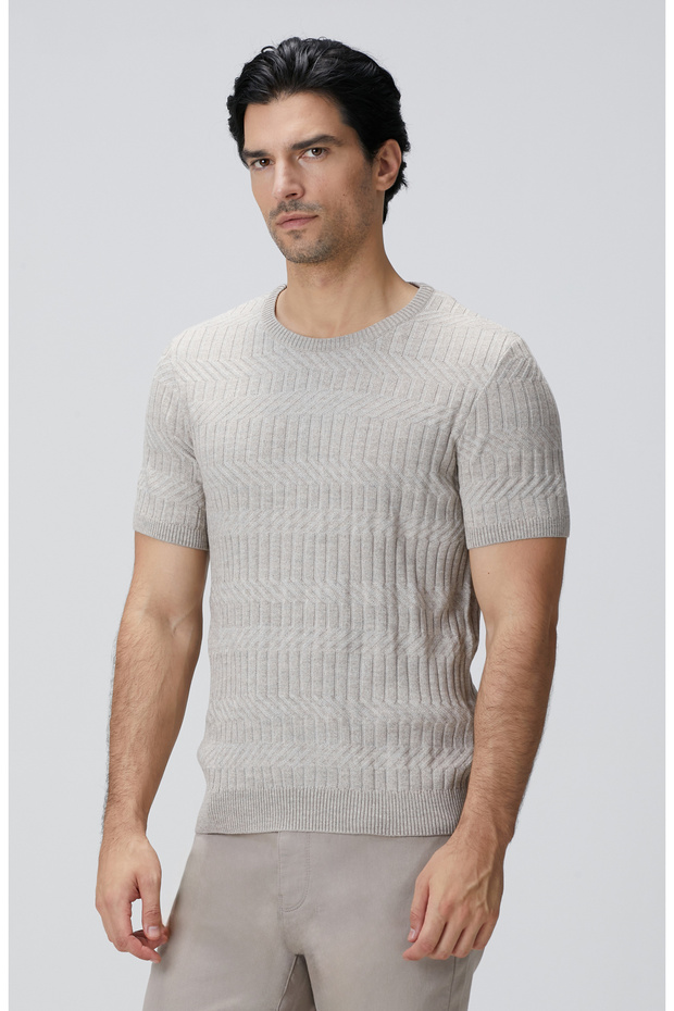 Bej Yün Karışımlı Kazak - 4