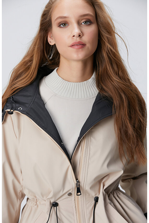 Siyah Çift Taraflı Mont - 2