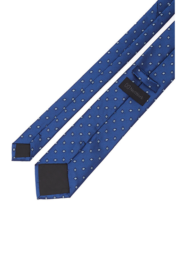 Lacivert Puantiyeli Kravat - 2