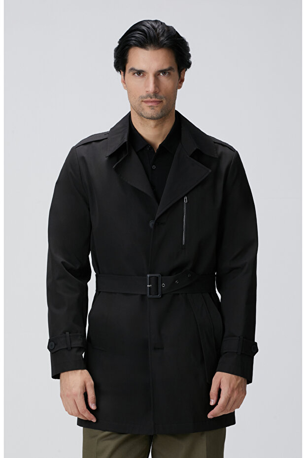 Siyah Kuşaklı Pardösü - 4