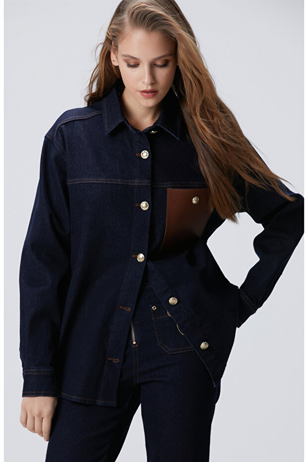 Mavi Denim Gömlek - 5