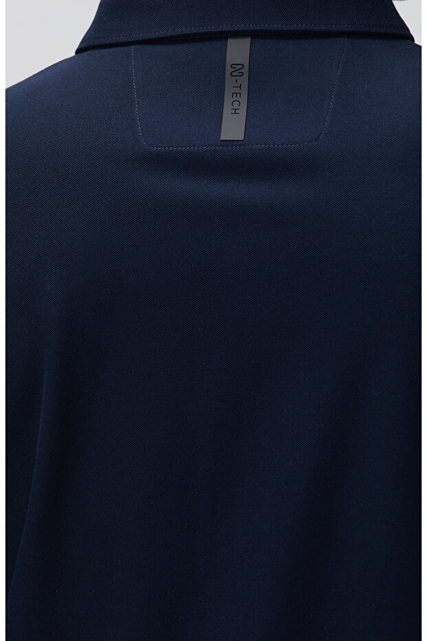 Lacivert Armürlü Gömlek - 7