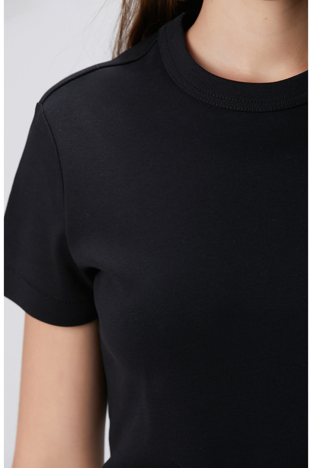 Siyah Basic T-shirt - 7
