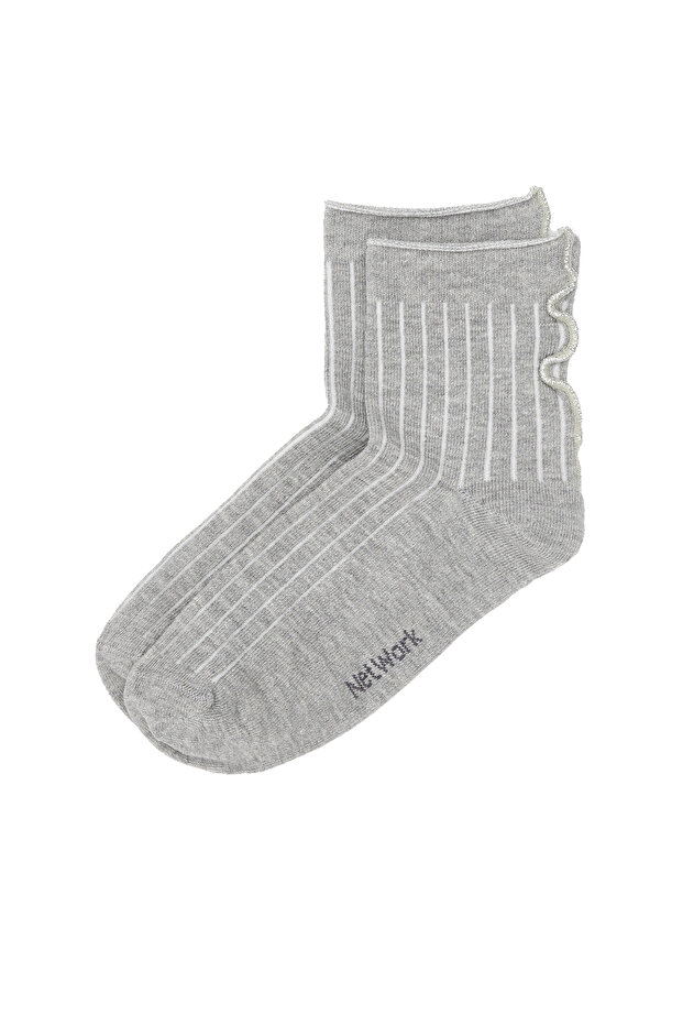 Gri Kadın Çorap - 1
