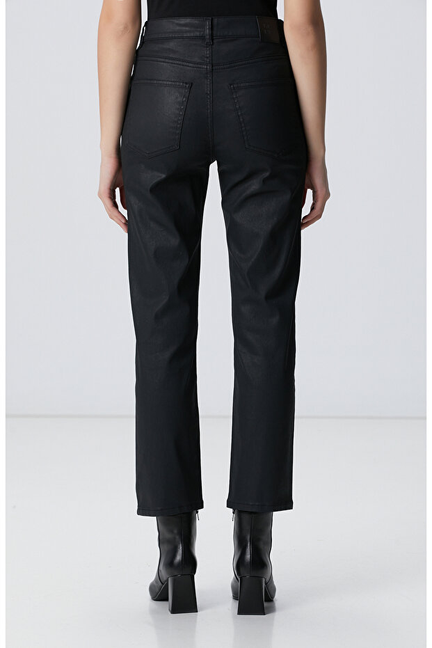 Siyah Denim Pantolon - 5