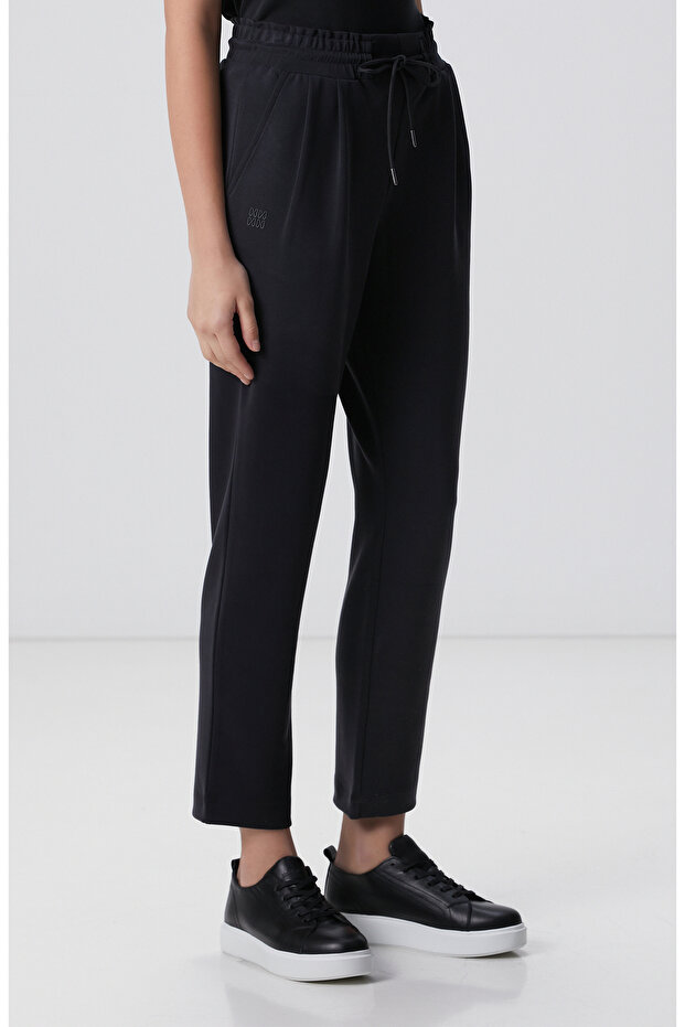 Siyah Modal Karışımlı Eşofman - 2