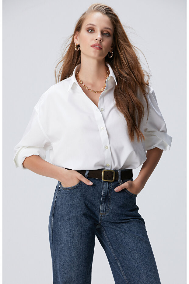 Beyaz Non Iron Gömlek - 1