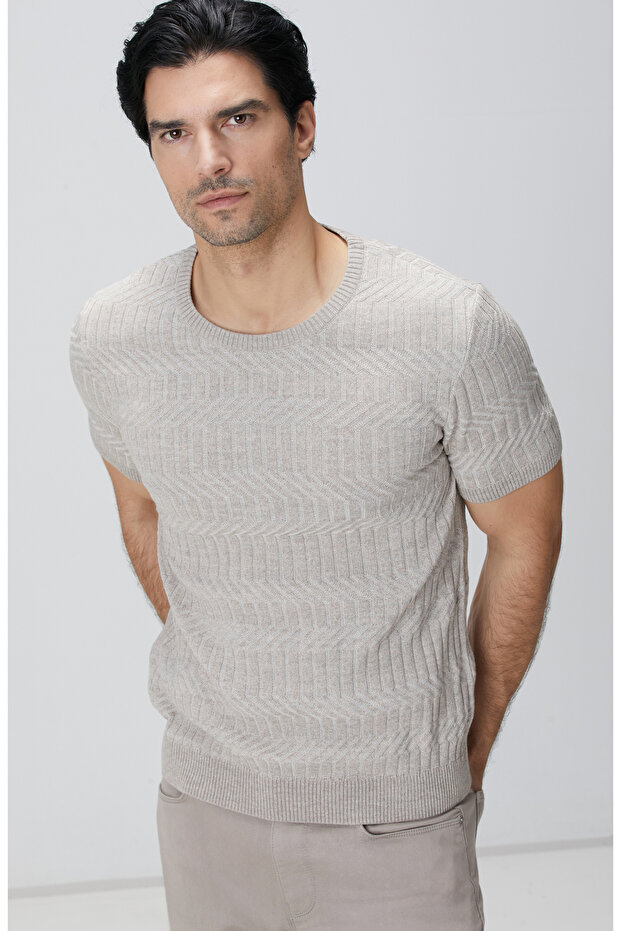 Bej Yün Karışımlı Kazak - 2