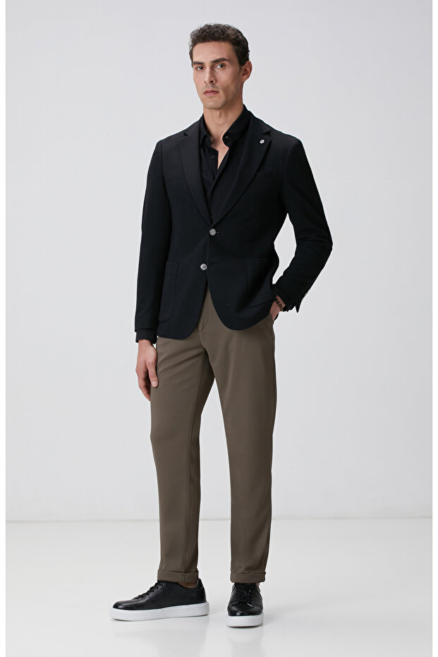 Haki Örme Pantolon - 1