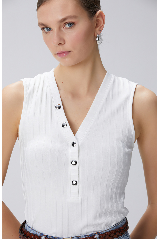 Kırıkbeyaz T-shirt - 2