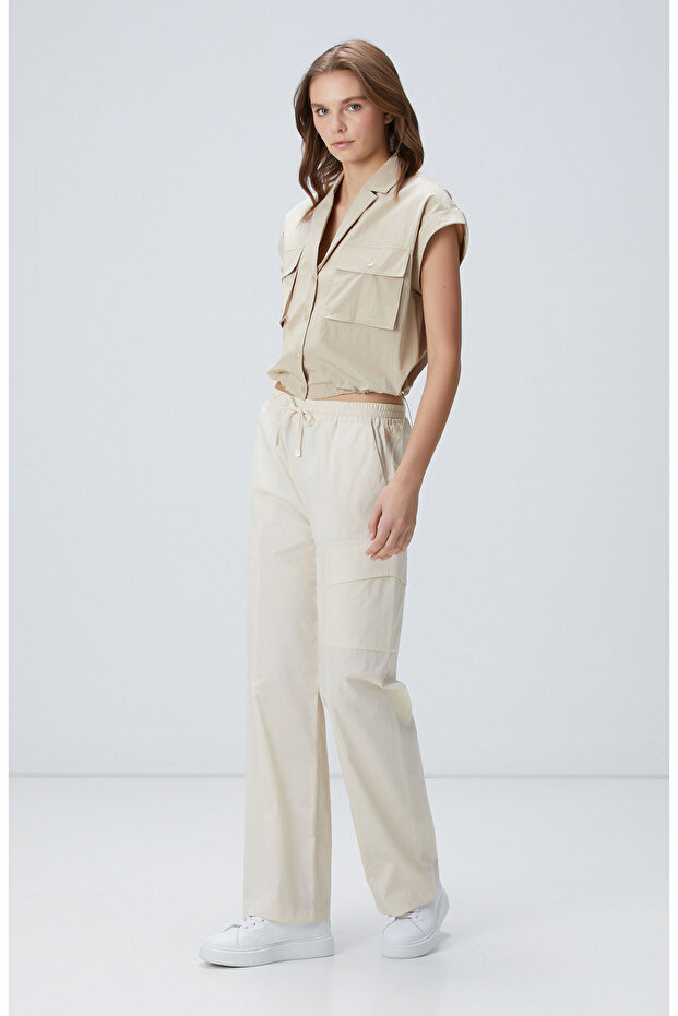 N-Tech Kırık Beyaz Pantolon - 2