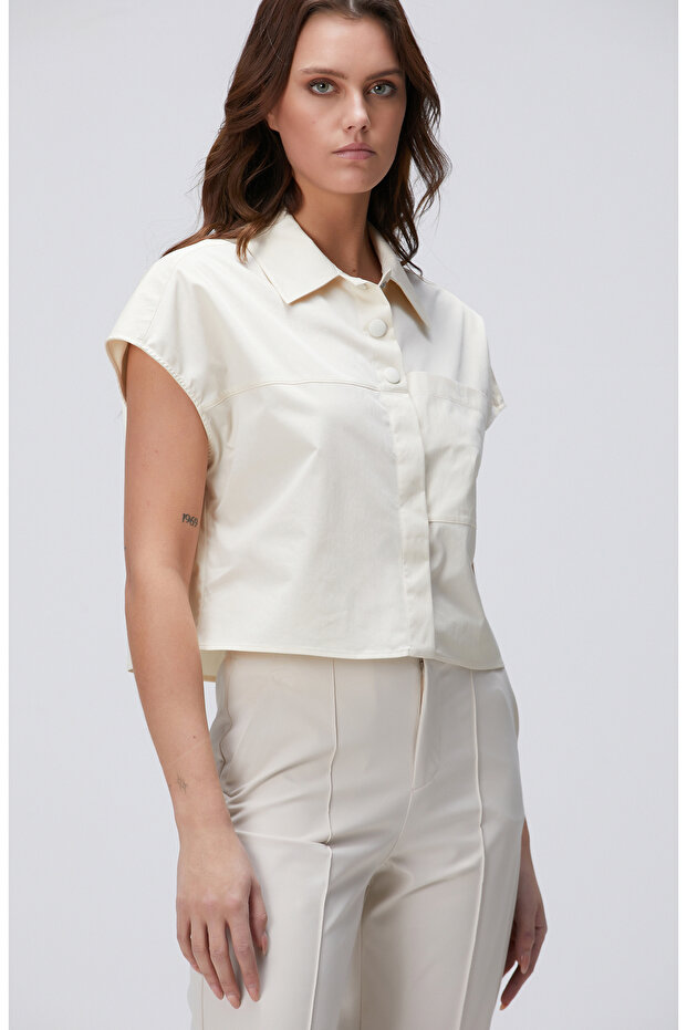 Kırık Beyaz N-Tech Gömlek - 4