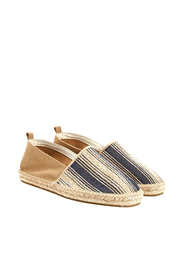 Mavi Bej Erkek Espadril - 2