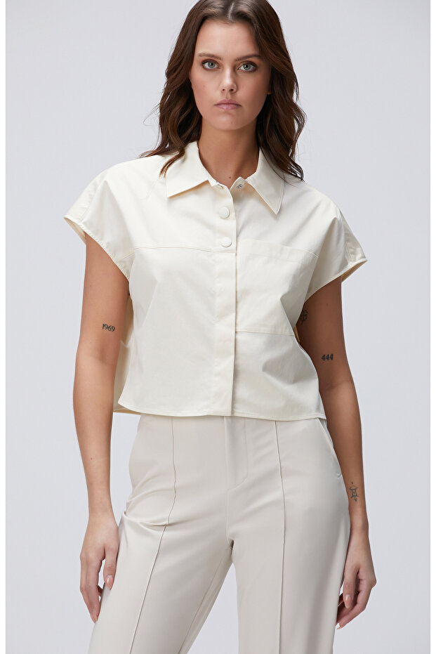 Kırık Beyaz N-Tech Gömlek - 1