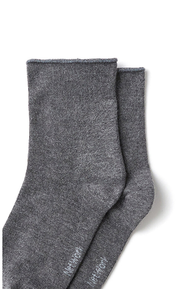 Gri Bambu Kadın Çorap - 2
