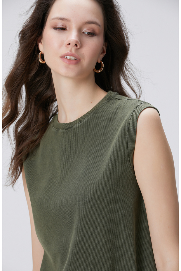 Haki Diz Boy Elbise - 2