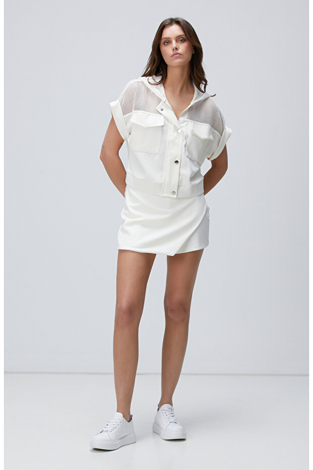 Kırık Beyaz Sweatshirt - 3