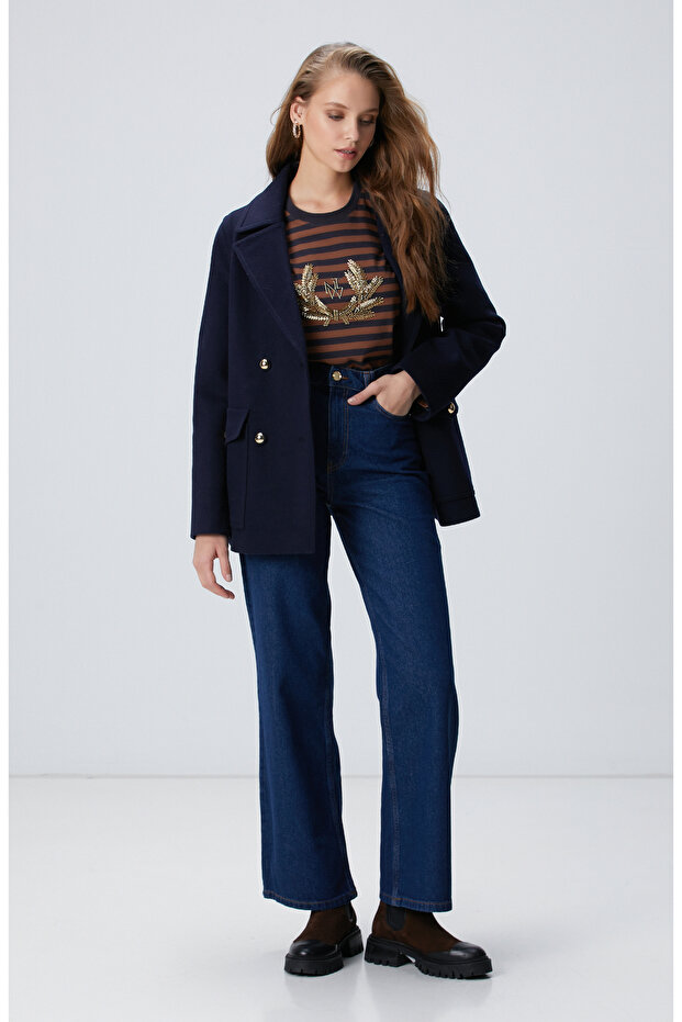 İndigo Denim Pantolon - 2