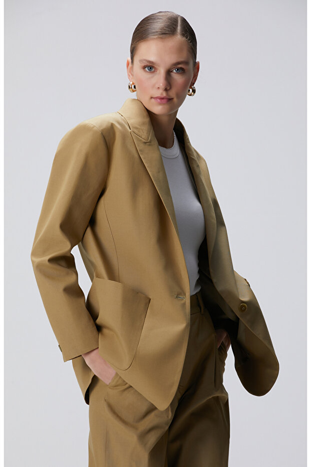 Vizon Boyfriend Ceket - 1