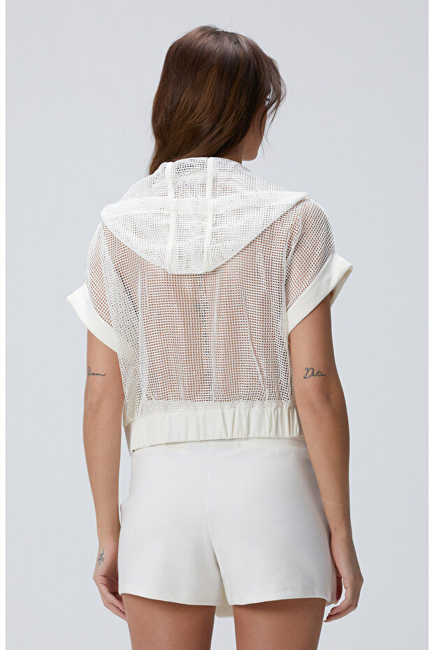 Kırık Beyaz Sweatshirt - 5