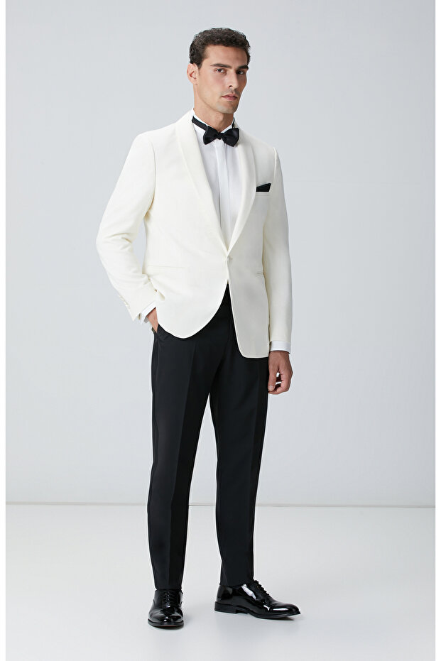 Beyaz Smokin Gömlek - 4