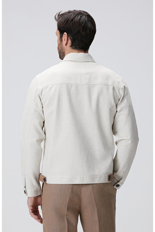 Naturel Nopeli Dış Gömlek - 6