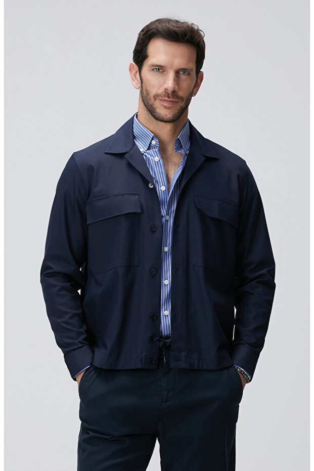 Lacivert Dış Gömlek - 2