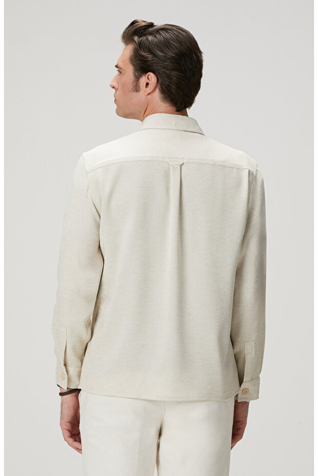 Naturel Dış Gömlek - 5