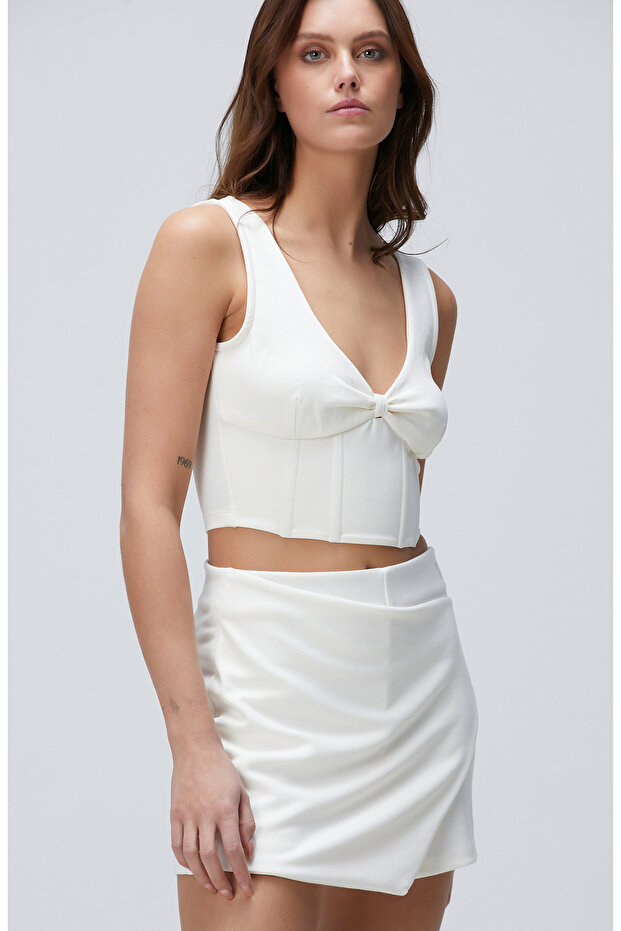 Kırık Beyaz T-shirt - 4