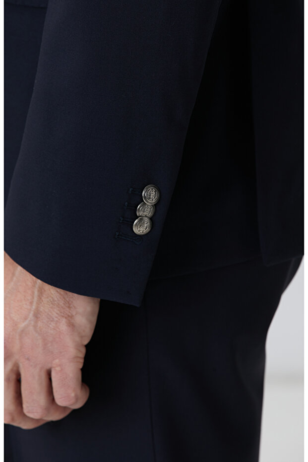 Lacivert Yün Ceket - 8