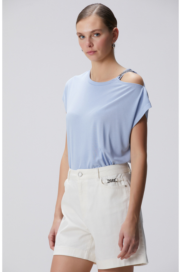Açık Mavi T-shirt - 1