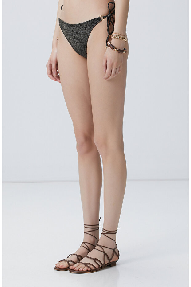 Siyah Gold Bikini Altı - 4