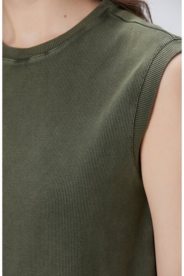 Haki Diz Boy Elbise - 6