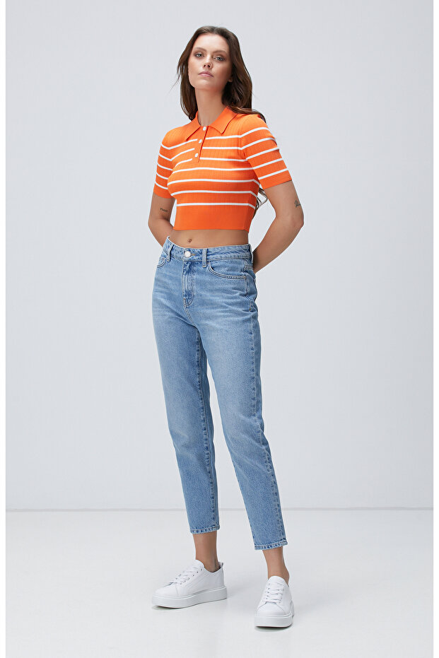 Turuncu Çizgili Kazak - 3