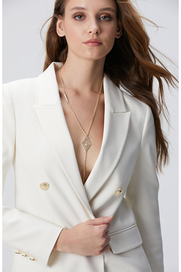 Gold Kadın Uzun Kolye - 1