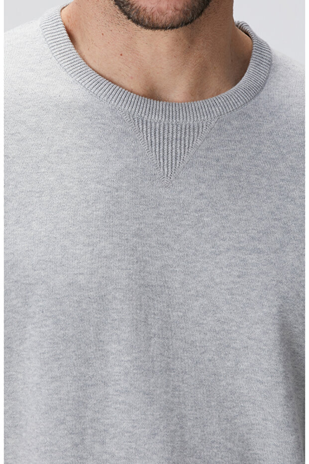 Gri Triko Sweatshirt - 6