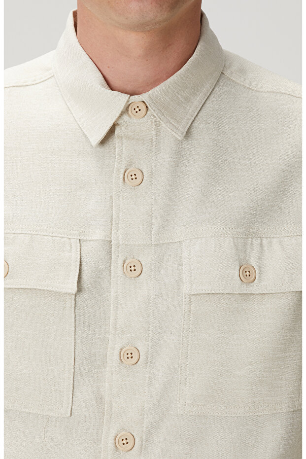 Naturel Dış Gömlek - 6