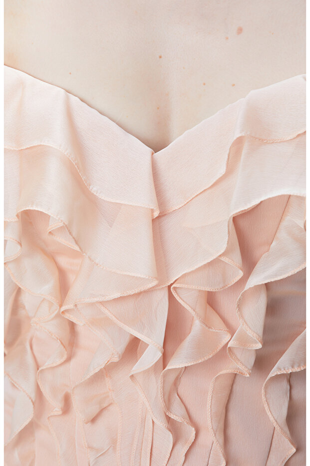 Somon Mini Abiye Elbise - 7