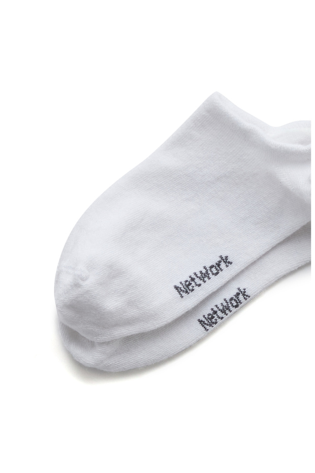 Gri Beyaz 2li Kadın Bambu Çorap Seti - 3