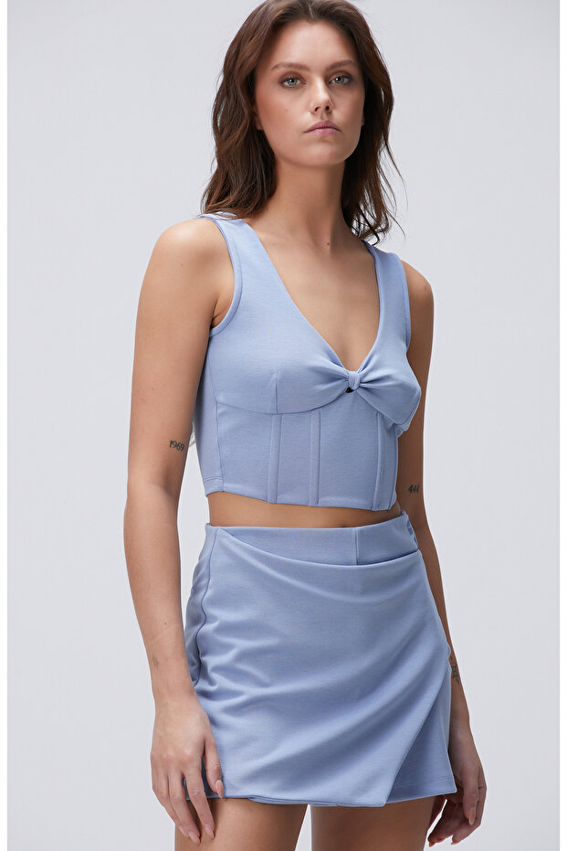 Açık Mavi T-shirt - 4