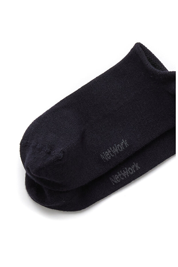 Lacivert Beyaz 2li Erkek Bambu Çorap Seti - 2