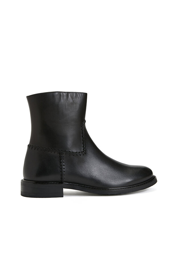 Siyah Kadın Deri Bot - 2