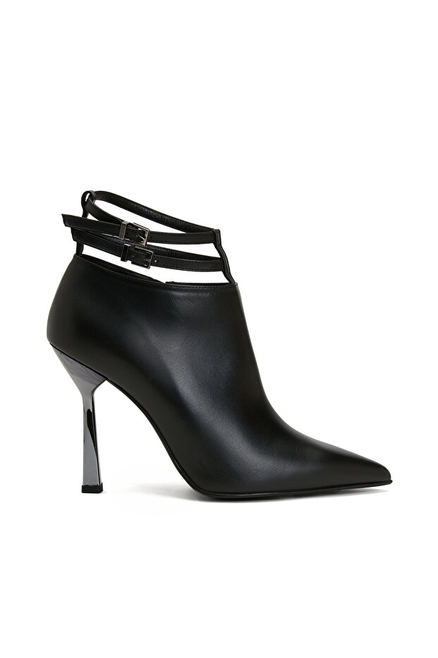 Siyah Kadın Deri Bot - 2