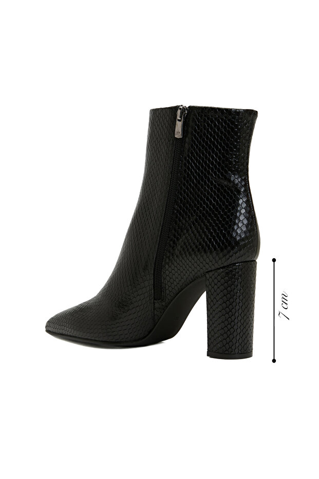 Siyah Kadın Deri Bot - 3